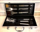 Grande Chef 6 Piece Stainless Steel Bbq Tool Grilling Set W/aluminum Case Nib!. Fixed Price $10.88.