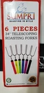 Sumpri Marshmallow Roasting Sticks, Smores Skewers Telescoping 6 Pieces.. Fixed Price $21.50.