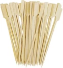 Delightbox 6 Inch Bamboo Paddle Picks Bbq Grill Food Sticks, 100 Pcs Wide Fla.... Fixed Price $9.39.