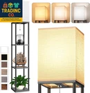 Floor Lamp With Shelves For Living Room, Shelf 3 Cct Led Bulb,. Fixed Price $79.99.