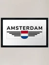Amsterdam Fan T-shirt For Holland Framed Wall Art Poster Canvas Print Picture. Fixed Price $33.52.