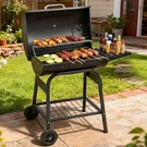 40" Barrel Charcoal Grill With Side Shelf, Stainless Steel Stove Camping Outdoor. Fixed Price $85.89.