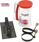 Char-griller 8933 Flat Iron Gas Griddle Breakfast Kit Barbecue Tool Set,black. Fixed Price $36.25.