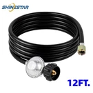 Shinestar 12FT Low Pressure Propane Hose With Regulator For Gas Grill Fire Pit. Fixed Price $22.99.