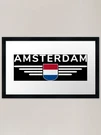 Amsterdam Fan T-shirt For Holland Framed Wall Art Poster Canvas Print Picture. Fixed Price $33.52.