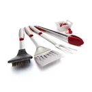 4-PIECE Stainless Steel Grill Tool Set With Rubber Accents. Fixed Price $47.19.