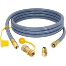 12 Feet 1/2 Inch Id Natural Gas Hose With Quick Disconnect For Weber, Charbro.... Fixed Price $49.74.