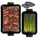 Ayiusideza Pan, 2 Grilling Tray - Outdoor Middle, Black. Fixed Price $36.99.