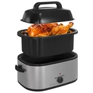 Electric Roaster Oven 22 Quart Self Basting Lid Removable Pan Silver Royalcraft. Fixed Price $179.99.