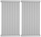 17 1/8 X 9 3/8" Grill Emitter Grates For Charbroil Tru-infrared 2 Burner 4636. Fixed Price $65.00.