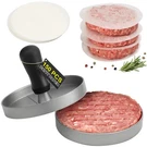Tacgea Press 150 Patty Papers, Non-stick Hamburger Maker With Wa.... Fixed Price $16.47.