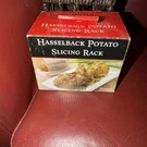 Charcoal Companion Hasselback Potato Slicing Rack Bake Grill Stainless Steel. Fixed Price $8.99.