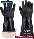 Rapicca 932 Heat Resistant Bbq Grill Gloves: Oil Waterproof For Smok. Fixed Price $64.56.