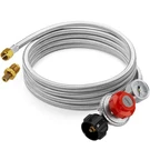 15FT High Pressure Propane Regulator Hose With Gauge, 30PSI Adjustable. Fixed Price $43.80.