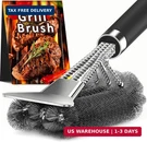 Tntor Grill Brush With Scraper, 18" Adjustable Handle Bbq For Outdoo. Fixed Price $23.26.