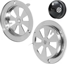 2 Pack Bbq Smoker Air Vent Set, Stainless Steel Grill Damper For Adjusting.... Fixed Price $13.20.