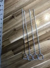 Set Of 4 - Vintage Ekco Bbq Skewers Kabobs Chromium Plated 12" Usa. Fixed Price $6.00.