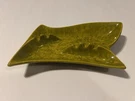 Vintage Cal-style 2510 Usa Green/yellow Mid Century Ceramic Ash Tray. Fixed Price $21.99.