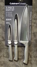 C77SS-3PCSW Cuisinart 3-PC Stainless Steel Knife Set W/ Blade Covers (M21). Fixed Price $29.99.