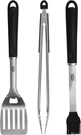 3-PIECE Stainless Steel Bbq Tool Set With Spatula, Tongs Rubber Grip, And. Fixed Price $26.40.