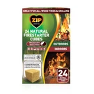 Zip 100536000 Natural Firestarter Cubes 24 Count, White Multicolor. Fixed Price $14.97.