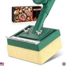 Bristle-free Grill Brush & Scraper 22" Steam Cleaner For Cast Iron Steel. Fixed Price $41.16.
