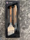 Carolina Panthers Nfl 3-PIECE Grill Set Stainless Steel Sportula Fork Tongs New. Fixed Price $24.99.