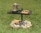 Texsport Heavy-duty Outdoor Barbecue Bbq 360-SWIVEL Grill Over Open Fire 24"X16". Fixed Price $39.95.