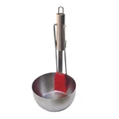 Tablecraft Bbqpbr Silver Stainless Steel Sauce Pan With Red Silicone Brush. Fixed Price $21.18.
