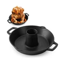 Onlyfire Universal Cast Iron Chicken Roaster, Pre-seasoned Poul... Usa Fast Ship. Fixed Price $55.58.