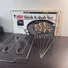 Vintage 1989 Weber Grills Shish Kabob Accessory Kit #2501. Fixed Price $37.99.