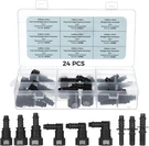24-PIECE Fuel Line Quick Connector Set For Automotive Repair And Fittings. Fixed Price $33.94.
