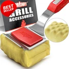 Steamwizards Bristle Free Grill Brush Scraper Replaceable Head Red -. Fixed Price $94.95.