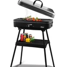Artestia 1800W Electric Outdoor Grill W/ Lid Indoor Smokeless Bbq Stainless. Fixed Price $118.39.