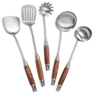 5 Pcs Cooking Utensils Set With Rose Wooden Handles, Includes Soup Ladle, Slo.... Fixed Price $48.32.