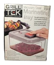 Grill Tek Vaccum Seal Marinating Tray New Open Box Bbq Cooking Aid. Fixed Price $13.66.