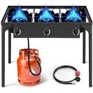 Zokop Portable Propane 225000-BTU 1-3 Gas Burners Outdoor Cooker Stove Bbq Grill. Fixed Price $86.90.