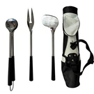 Outset Stainless Steel Golf Club Grill Tool Includes Bag Spatula. Fixed Price $71.02.