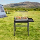 Portable Charcoal Flip Grill For Bbq, Modern Barbecue Outdoor Camping. Fixed Price $191.85.