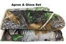 Apron & Oven Glove Mitt Set Bbq Fall Camo Pattern Hunting Camping Grilling Gift. Fixed Price $10.00.