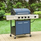 4-BURNER Propane Gas Bbq Grill With Side Cast Iron Grates, 42,000 Btu. Fixed Price $322.99.