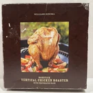 Williams Sonoma Vertical Chicken 12 Inch Round Roaster Non Stick. Fixed Price $19.99.