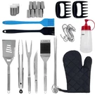 39 Pcs Bbq Accessories Set, Grilling Kit Utensils Set.... Fixed Price $35.74.