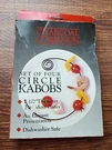 Grill Circle Kabobs Non Stick Set Of Four 7 1/2" Diameter Charcoal Companion. Fixed Price $18.00.