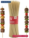 Gusto 12 Inch - 100 Count Bamboo Skewers For Shish Kabob, Grilling, Fruits, Ap. Fixed Price $10.31.