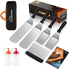 8-PC Griddle Accessories Kit Commercial Grade Spatulas & Tools For Bbq, Teppan. Fixed Price $48.59.