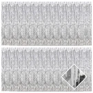 20 Pack Silver Foil Fringe Curtains 3.2FT X 9.8FT Backdro.... Fixed Price $44.87.