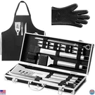22-PIECE Bbq Grilling Tool Set With Aluminum Case Premium Stainless Steel. Fixed Price $52.92.