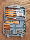Chefs Basics HW5231 18-PIECE Stainless-steel Barbecue Set With Carrying Case. Fixed Price $24.99.