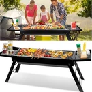 Folding Bbq Grill Barbecue Charcoal Rack Kebab Stainless Steel Outdoor. Fixed Price $29.39.